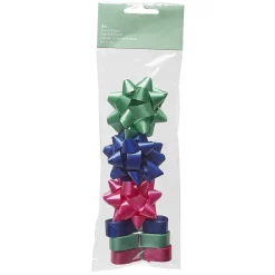 3 noeuds et 3 rubans rose vert bleu-Gifi Outlet