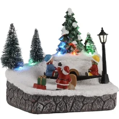 Aire de jeux de Noël lumineux animé-Gifi