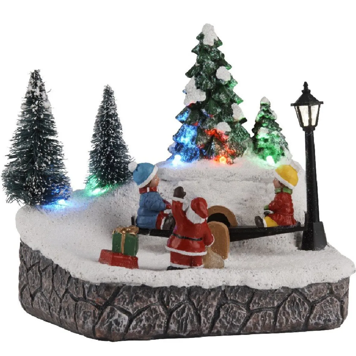 Aire de jeux de Noël lumineux animé-Gifi