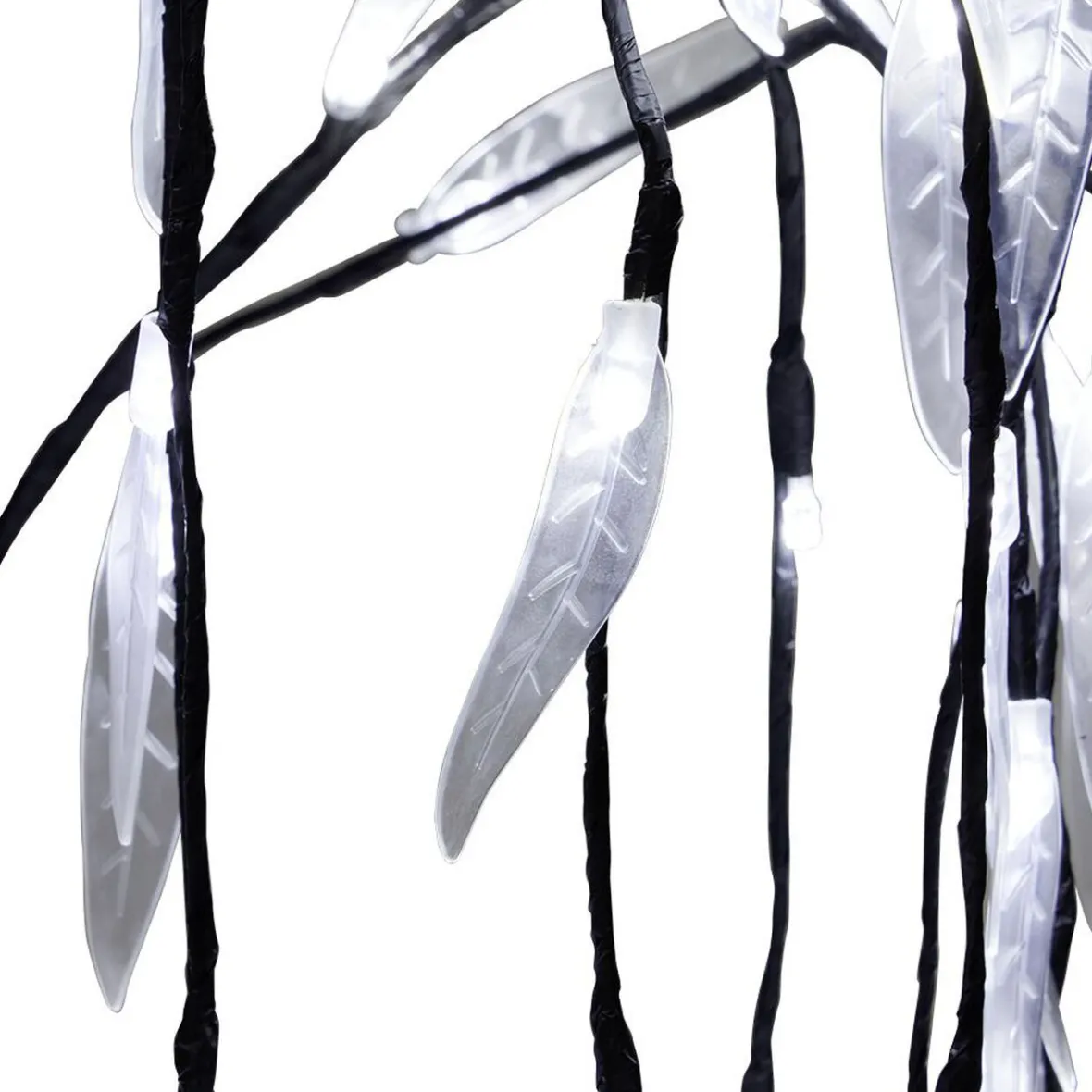 Arbre de Noël Saule pleureur lumineux 320 LED blanc froid H150cm-Gifi Clearance