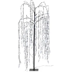 Arbre de Noël Saule pleureur lumineux 320 LED blanc froid H150cm-Gifi Clearance