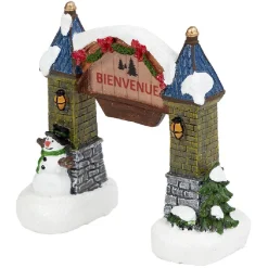 Arche pour village de noël intérieur 16x7,5xH15cm-Gifi Discount