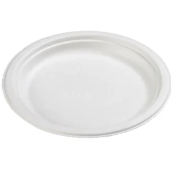 Assiette à dessert ronde en canne à sucre x12-Gifi Online