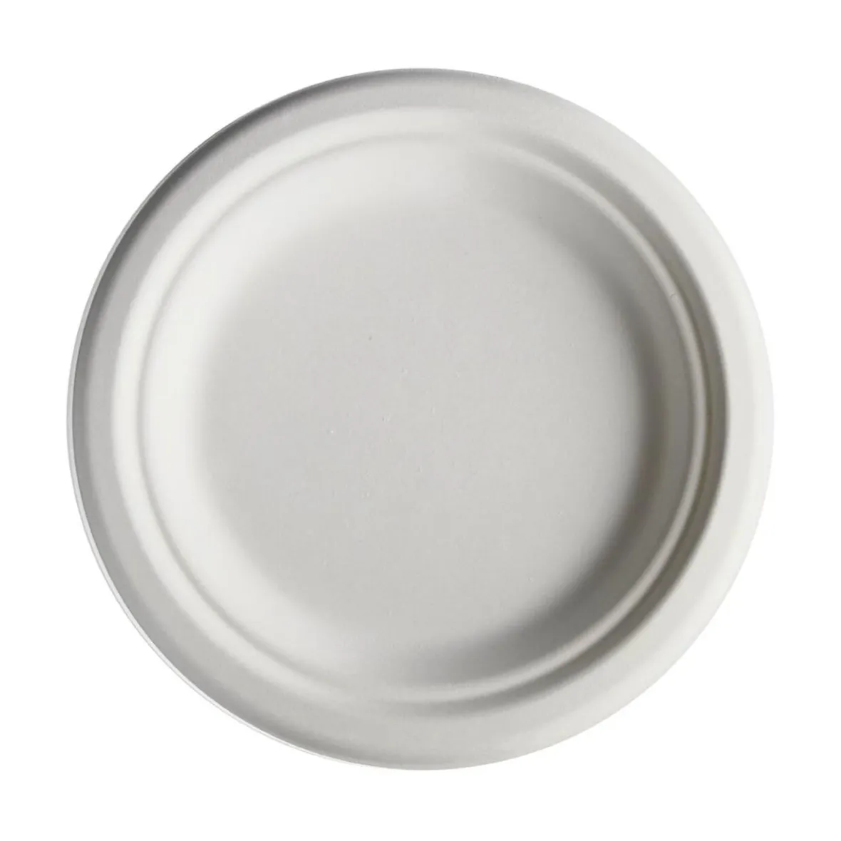 Assiette à dessert ronde en canne à sucre x12-Gifi Online