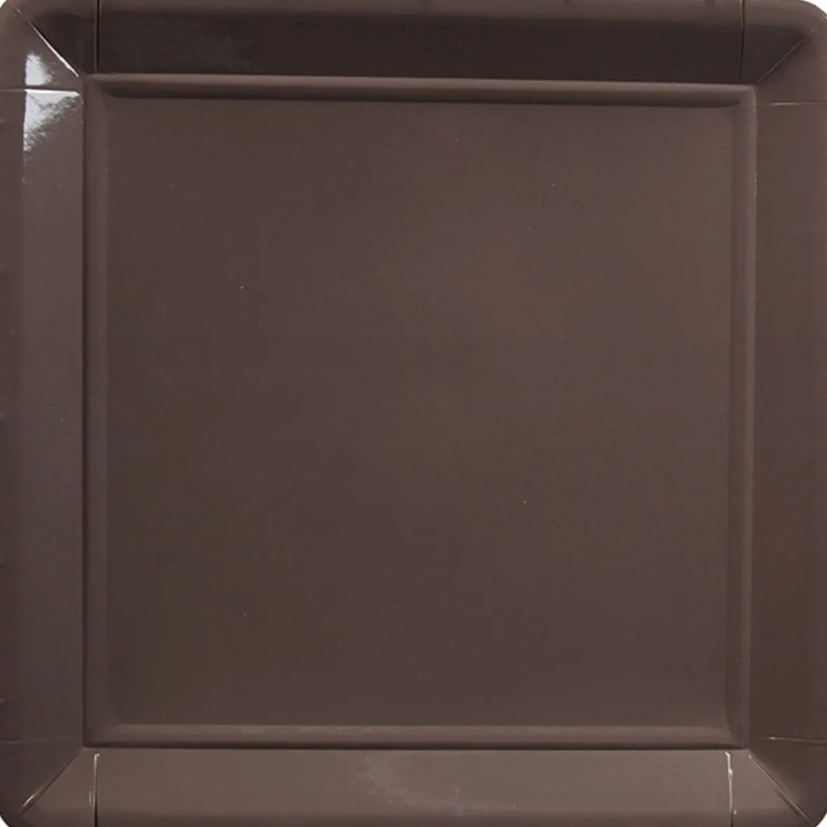 Assiette en carton marron x8-Gifi Online