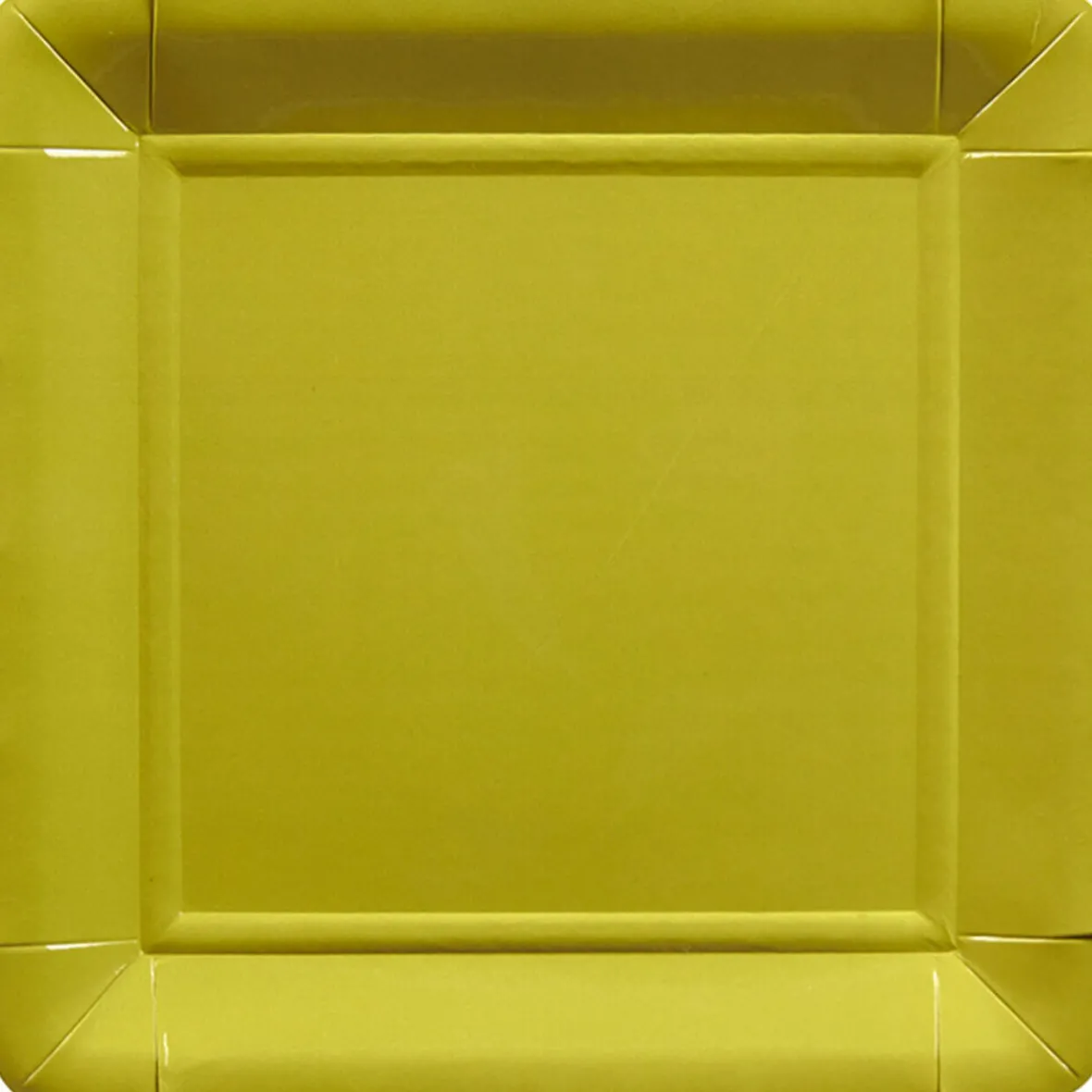 Assiette en carton vert pistache x8-Gifi New