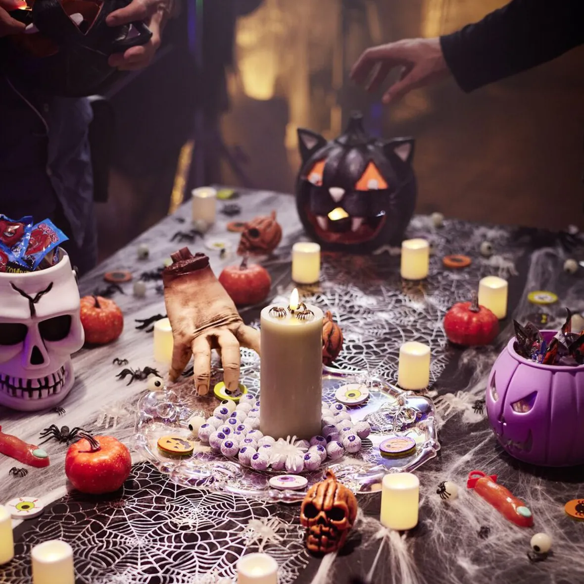 Assiette Halloween transparente crâne-Gifi Hot