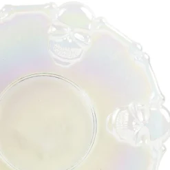 Assiette Halloween transparente crâne-Gifi Hot