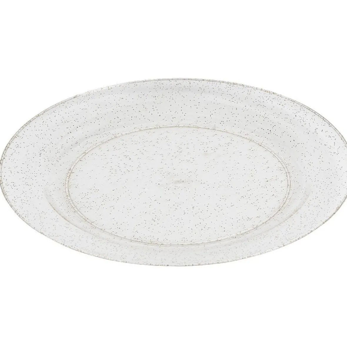 Assiette jetable à paillettes dorées x 20-Gifi Discount