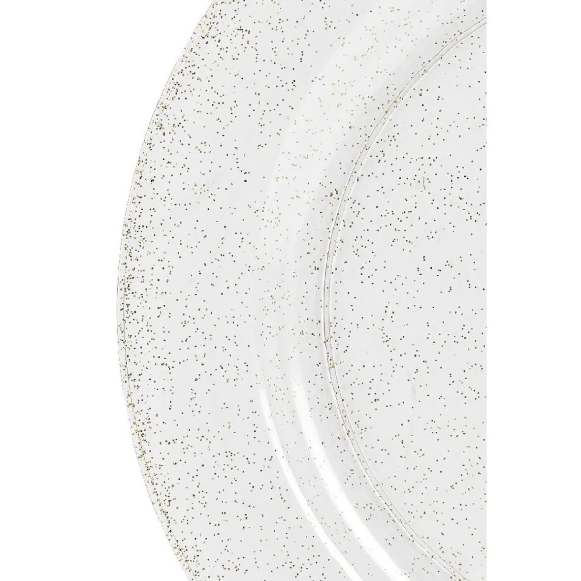 Assiette jetable à paillettes dorées x 20-Gifi Discount