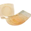 Assiette plastique rigide orange transparent x4-Gifi Sale