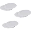 Assiette plate blanche contour design antique x6-Gifi Best