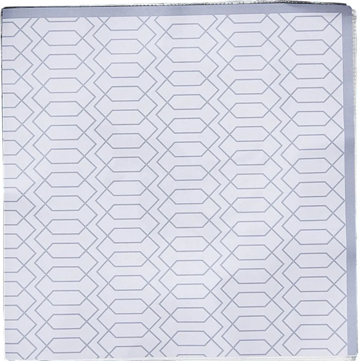 Assiette plate et dessert jetable motif sapin argent carton-Gifi Online