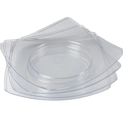 Assiette plate plastique transparente x4-Gifi Best