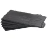 Assiette rectangulaire 30x15 cm imitation ardoise noir x6-Gifi Outlet