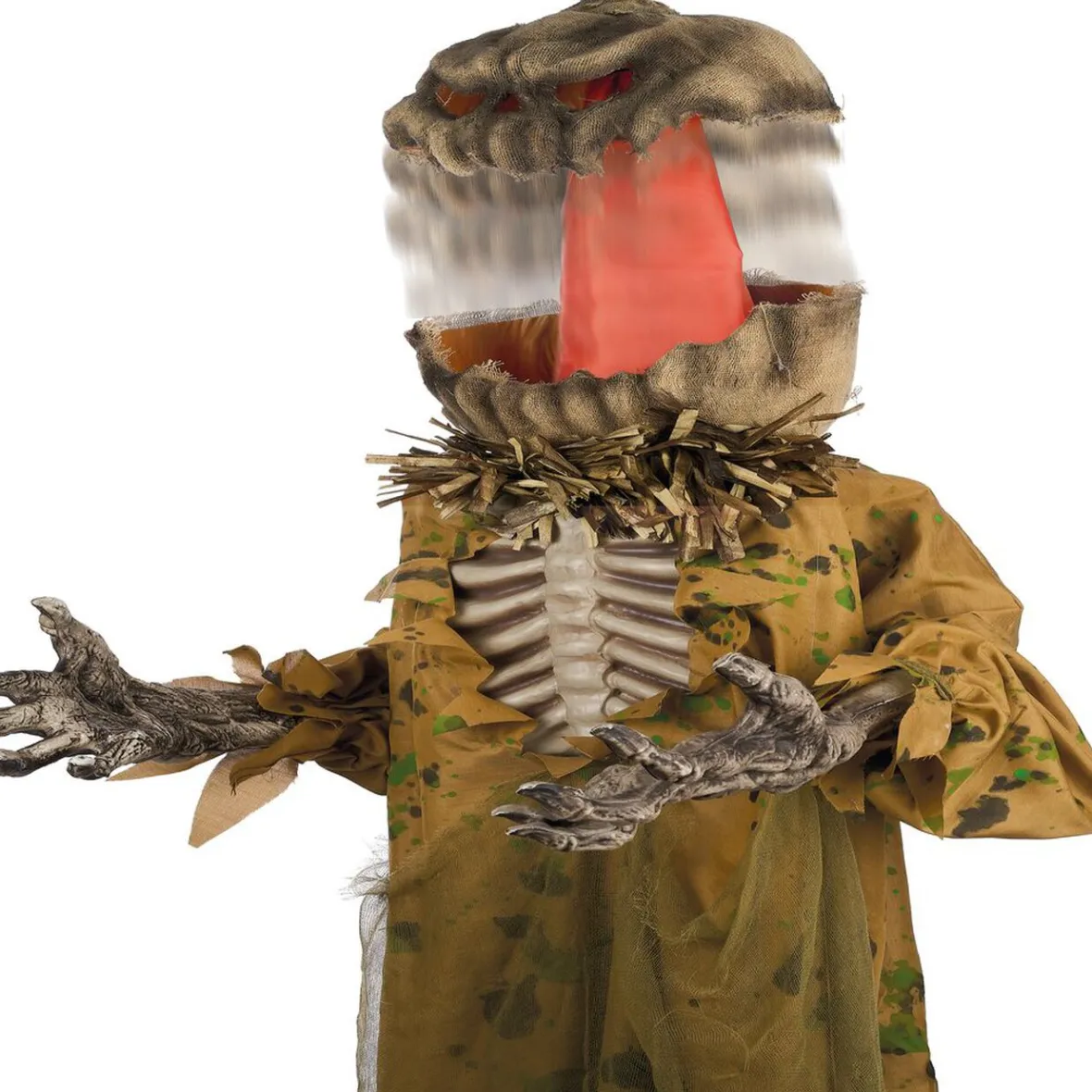 Automate épouvantail citrouille sonore et animé H170cm-Gifi Clearance