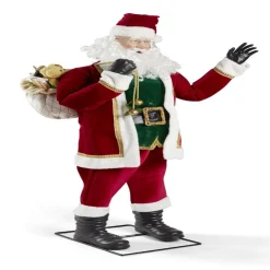 Automate Père-Noël sonore et animé H190cm-Gifi Outlet
