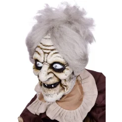 Automate vieille dame animée et sonore Halloween 150cm-Gifi New