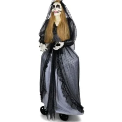 Automate vieille mariée animée et sonore Halloween 165cm-Gifi