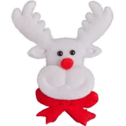 Badge lumineux Noël rouge et blanc - 4 modèles-Gifi Sale