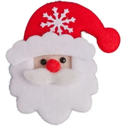 Badge lumineux Noël rouge et blanc - 4 modèles-Gifi Sale