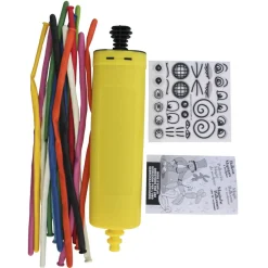 Ballon à sculpter multicolore x 15 avec pompe-Gifi Hot