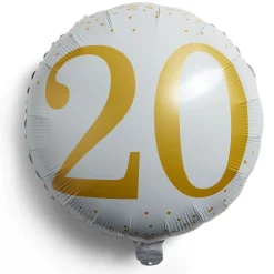 Ballon alu 20 ans Ø46cm-Gifi Discount