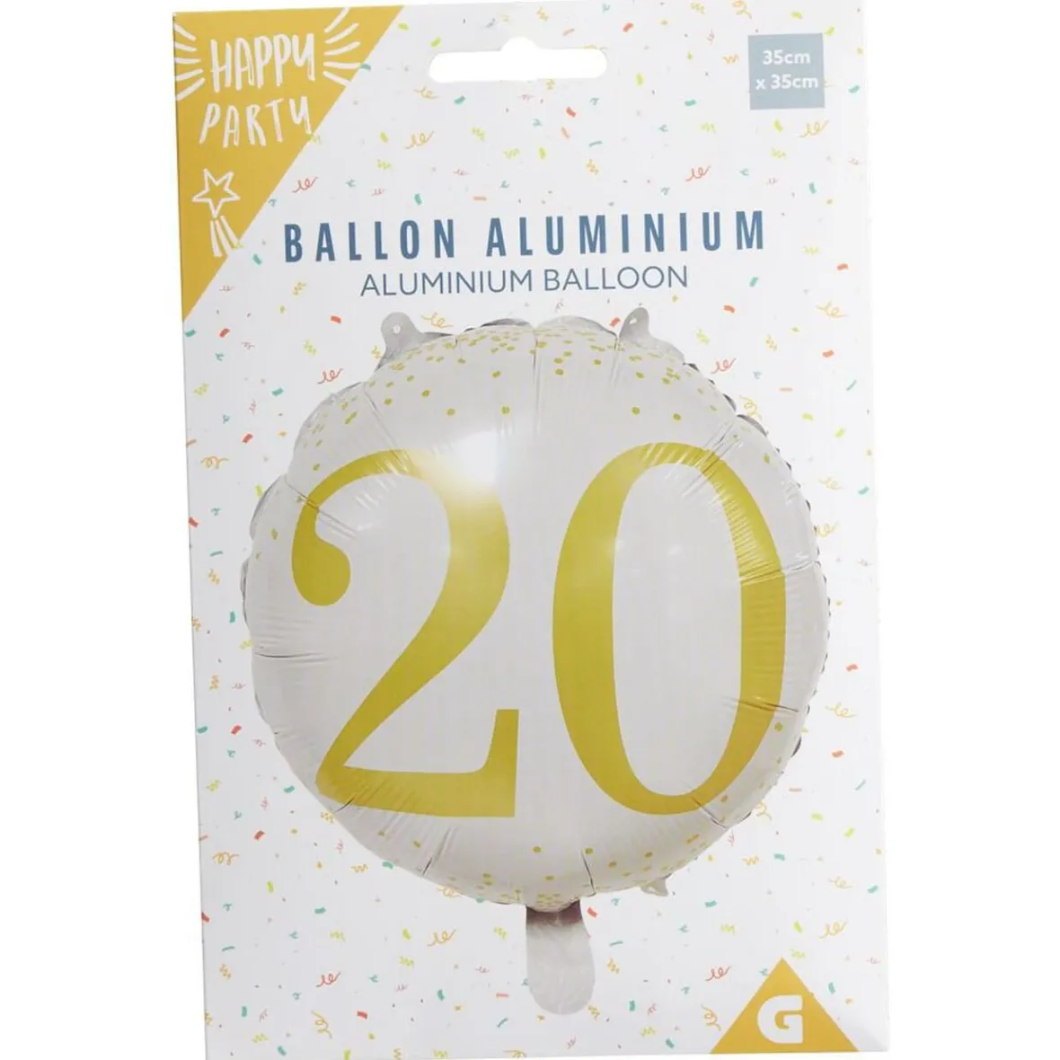 Ballon alu 20 ans Ø46cm-Gifi Discount