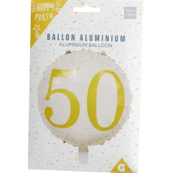 Ballon alu 50 ans Ø46cm-Gifi