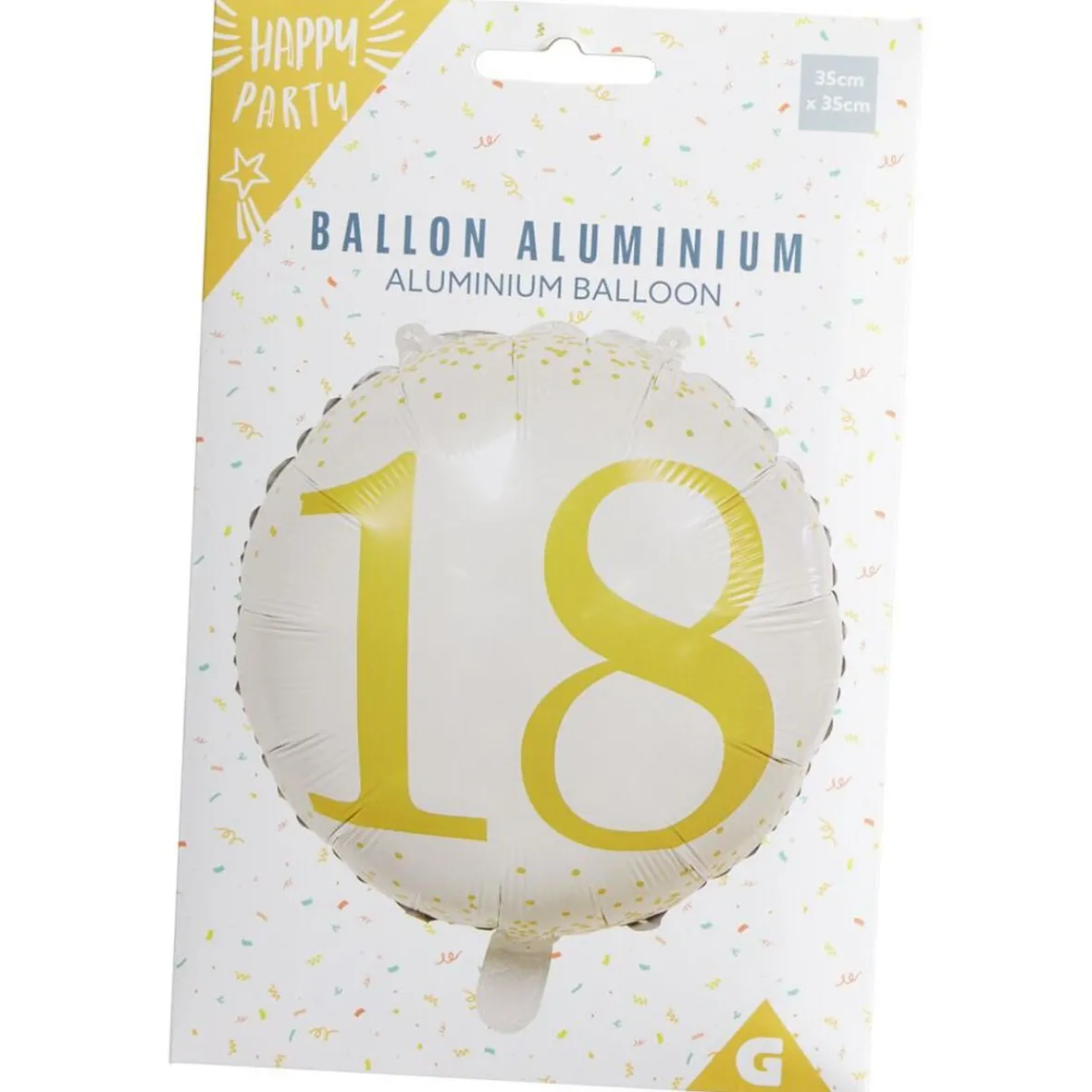 Ballon alu 18 ans Ø46cm-Gifi Outlet