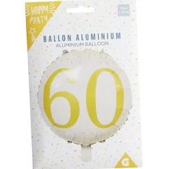 Ballon alu 60 ans Ø46cm-Gifi Best
