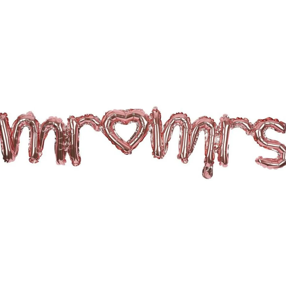 Ballon alu Mr Mrs argenté et rose gold L120cm-Gifi Sale