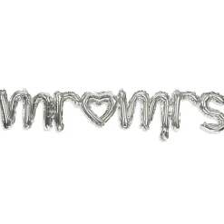 Ballon alu Mr Mrs argenté et rose gold L120cm-Gifi Sale