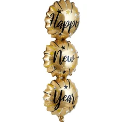 Ballon aluminium happy new year 90cm-Gifi