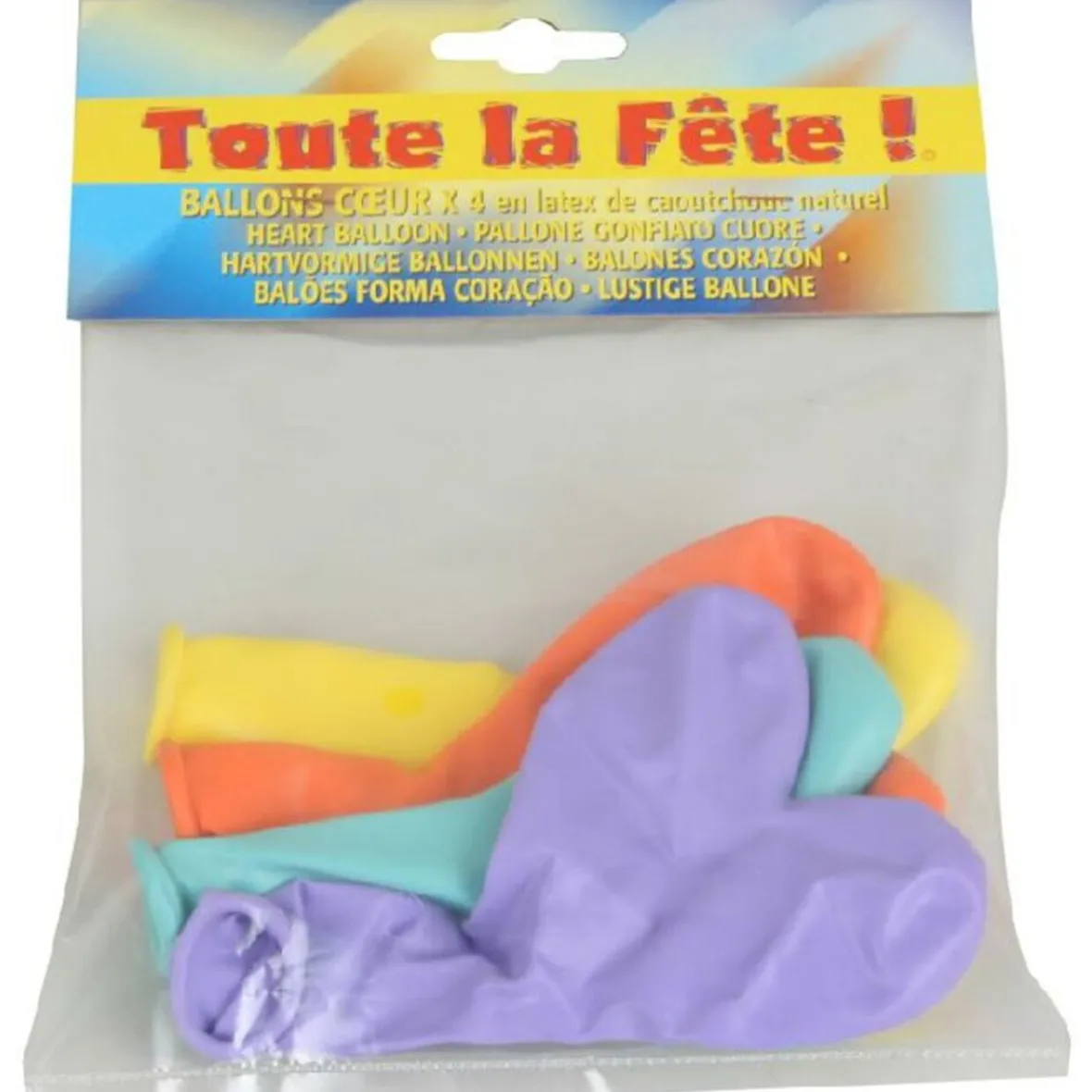 Ballon baudruche coeur x4-Gifi Discount