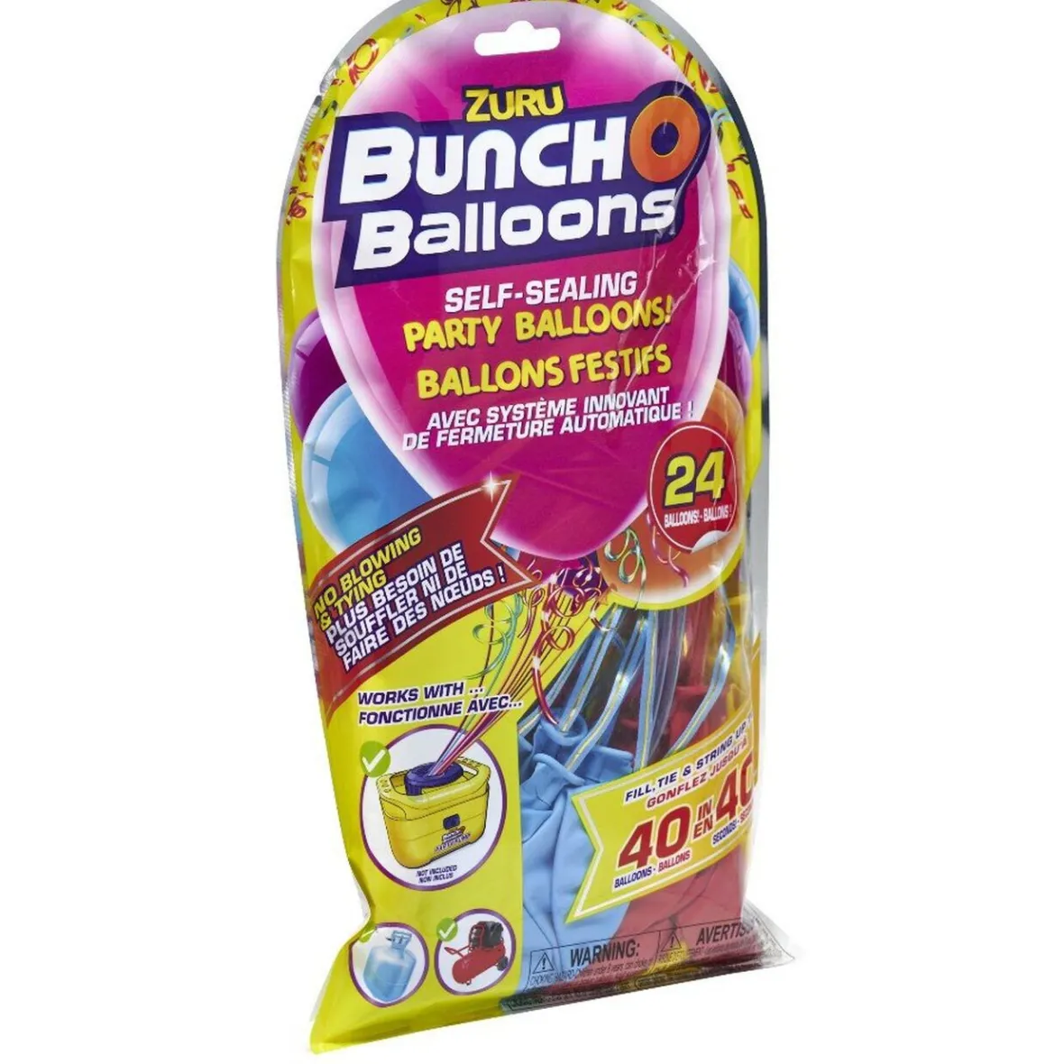 Ballon Bunch x24 noir/doré/blanc-Gifi Hot