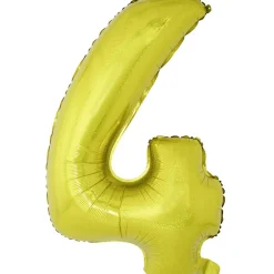 Ballon chiffre 4 en aluminium-Gifi