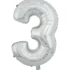 Ballon chiffre 3 en aluminium-Gifi Hot