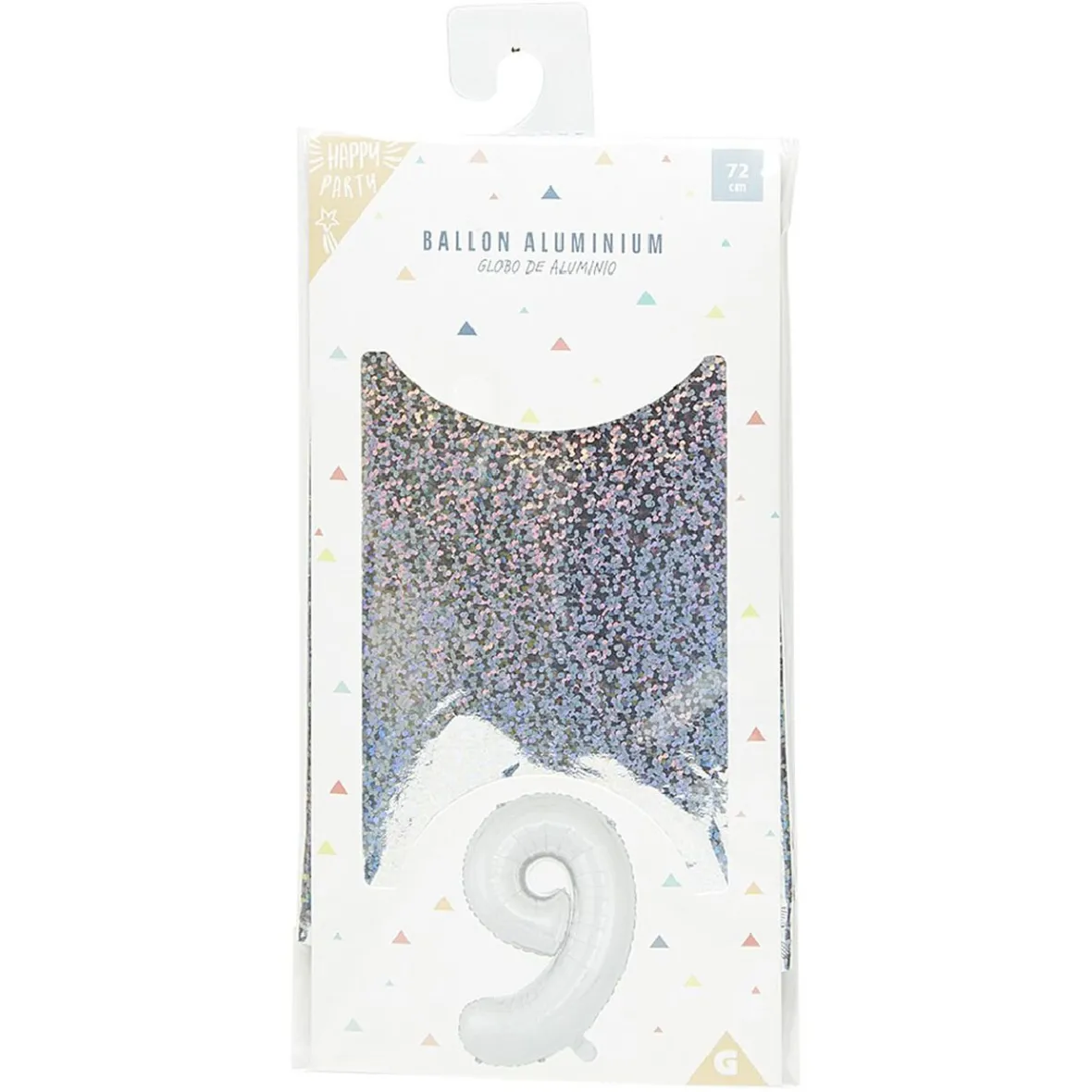 Ballon chiffre 9 en aluminium-Gifi