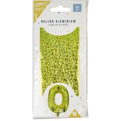Ballon chiffre 0 noir argenté ou doré-Gifi Online