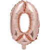 Ballon chiffre 0 rose gold 33cm-Gifi Sale