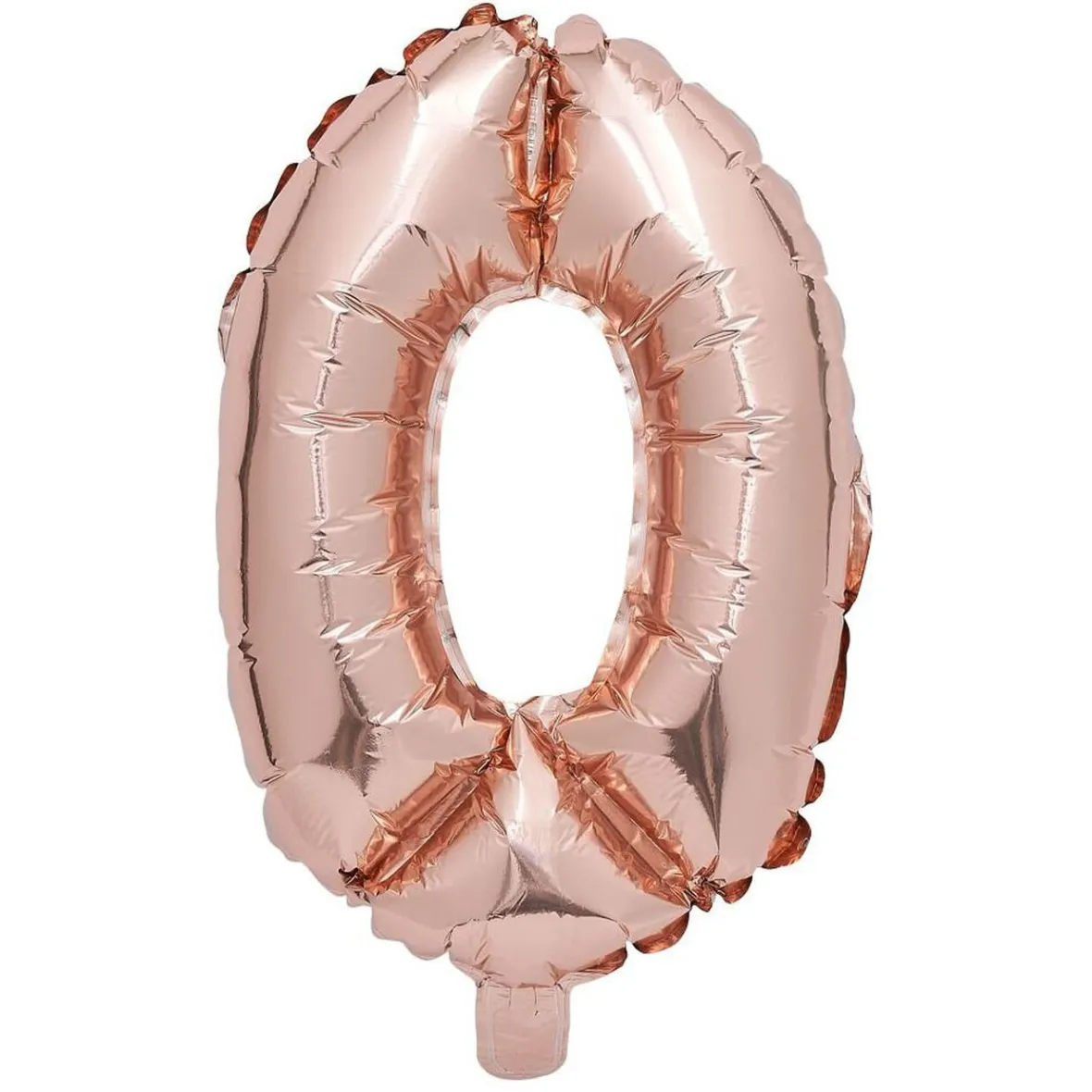 Ballon chiffre 0 rose gold 33cm-Gifi Sale