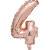 Ballon chiffre 4 rose gold 33cm-Gifi