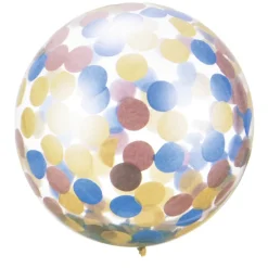 Ballon confettis bleu, rose et doré-Gifi Clearance