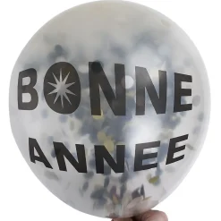 Ballon confettis Bonne année Ø40cm-Gifi Online