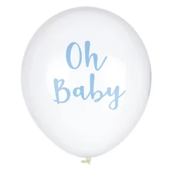 Ballon décor Baby rose ou bleu x6-Gifi Outlet