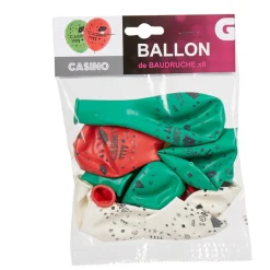Ballon de baudruche ambiance casino x8-Gifi New