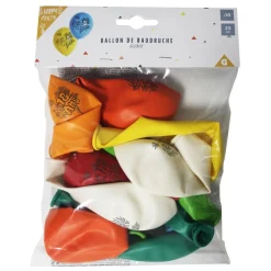 Ballon de baudruche anniversaire 18 ans multicolore x10-Gifi Clearance