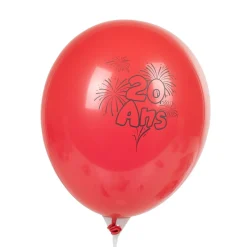 Ballon de baudruche anniversaire 20 ans multicolore x10-Gifi Sale