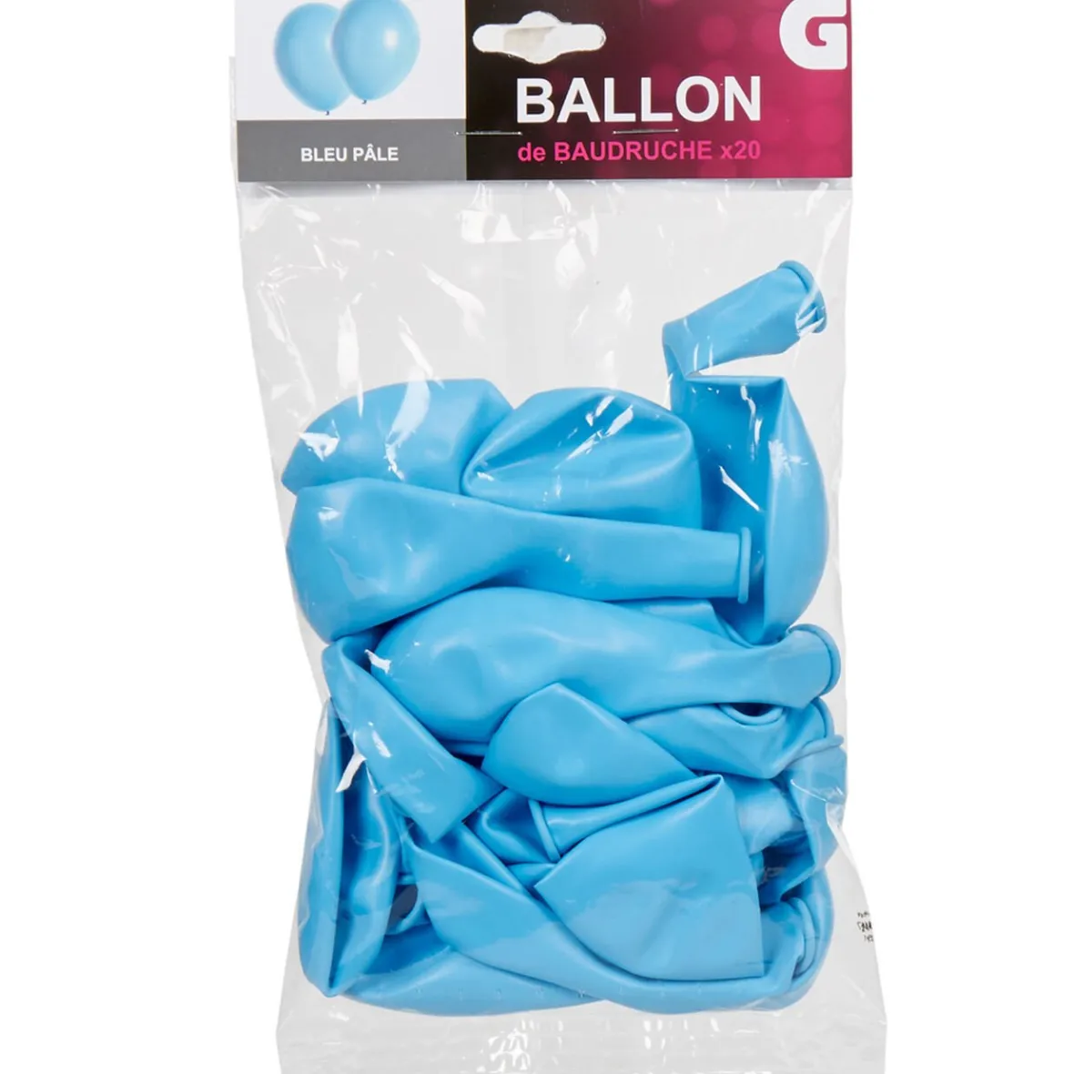 Ballon de baudruche bleu turquoise x20-Gifi